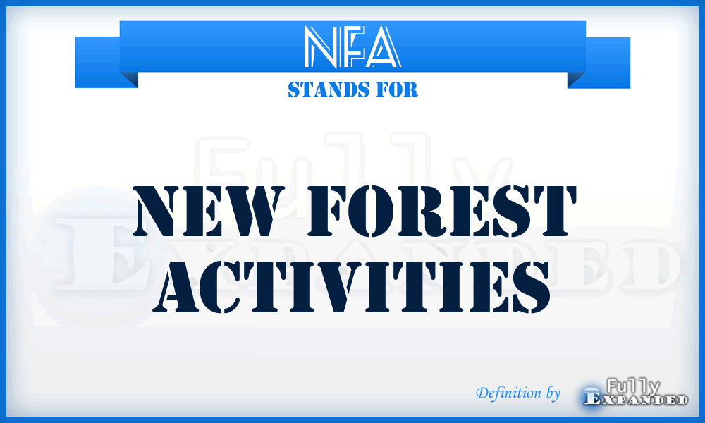 NFA - New Forest Activities