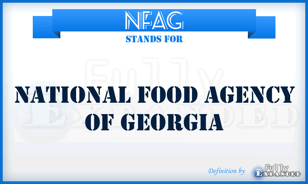 NFAG - National Food Agency of Georgia