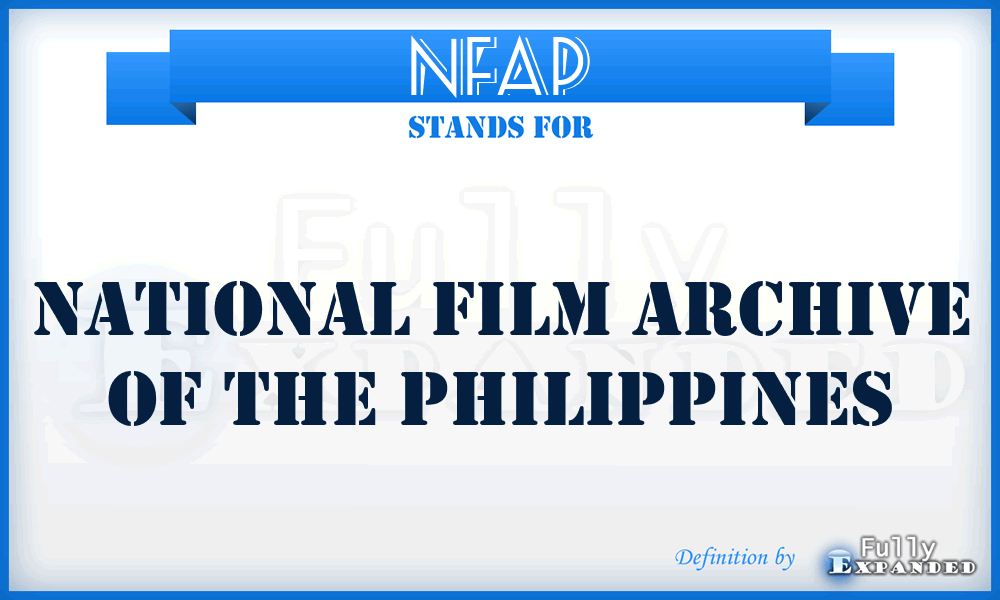 NFAP - National Film Archive of the Philippines