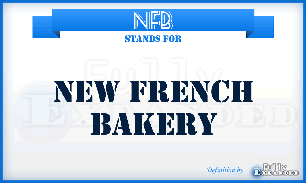 NFB - New French Bakery