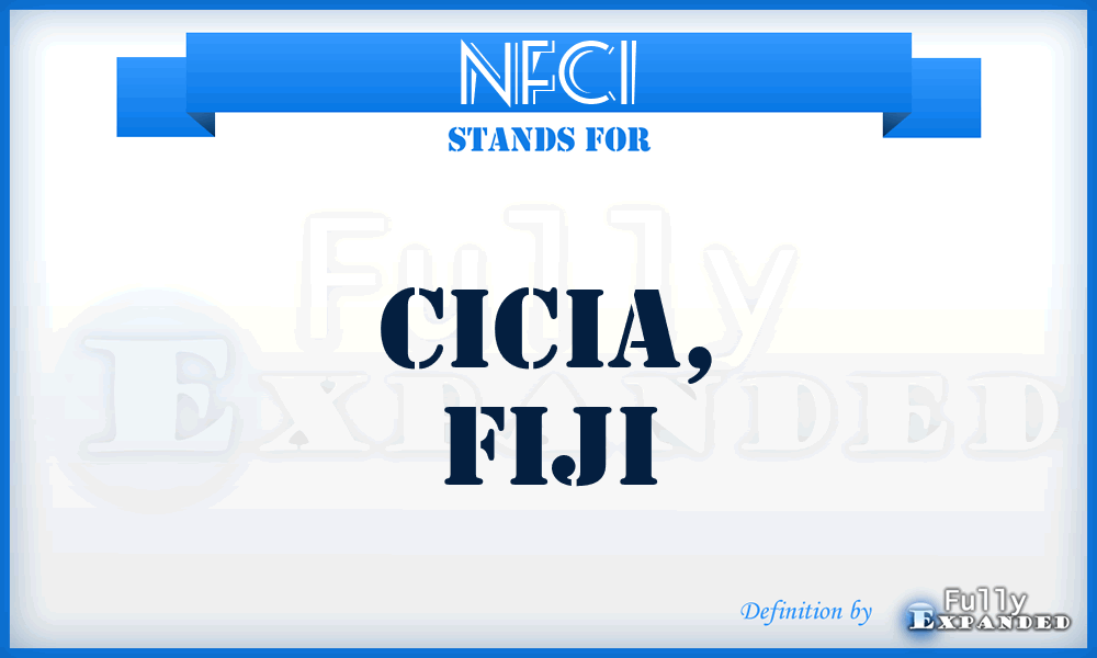 NFCI - Cicia, Fiji