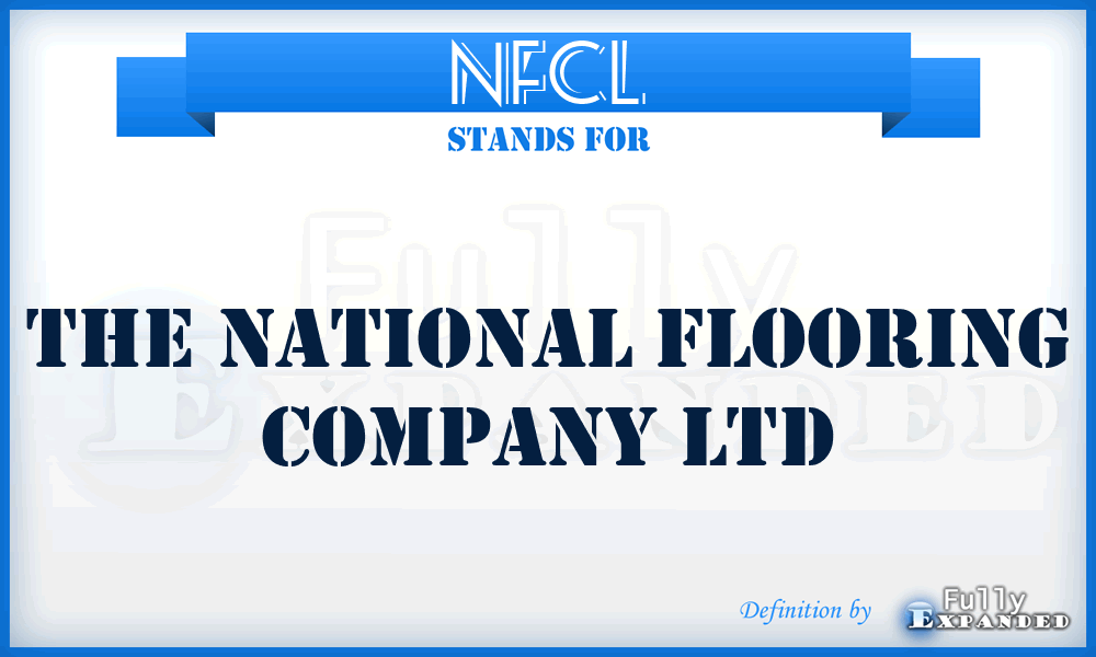 NFCL - The National Flooring Company Ltd