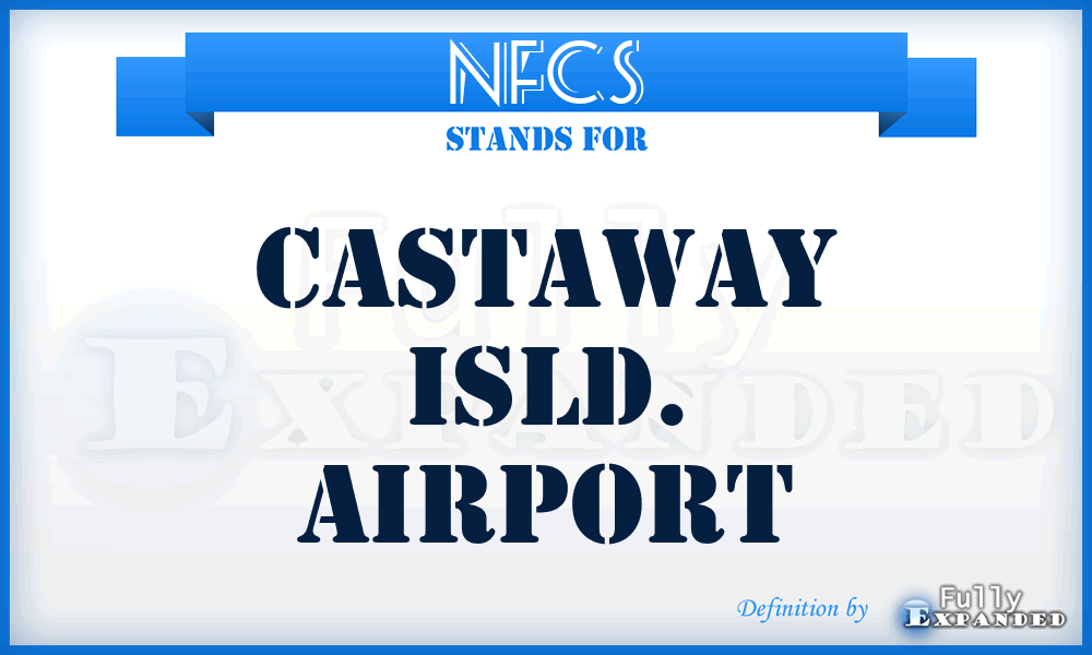 NFCS - Castaway Isld. airport