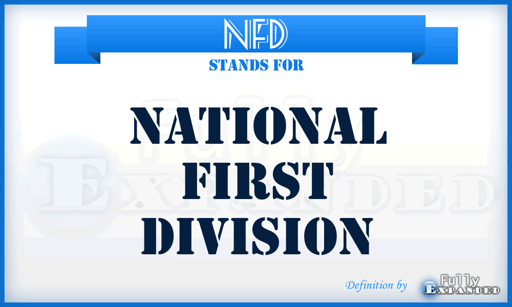 NFD - National First Division