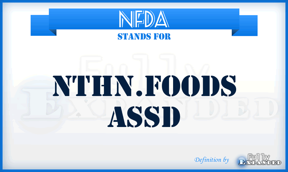 NFDA - Nthn.foods Assd