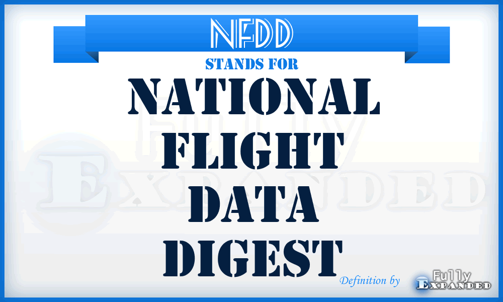 NFDD - National Flight Data Digest