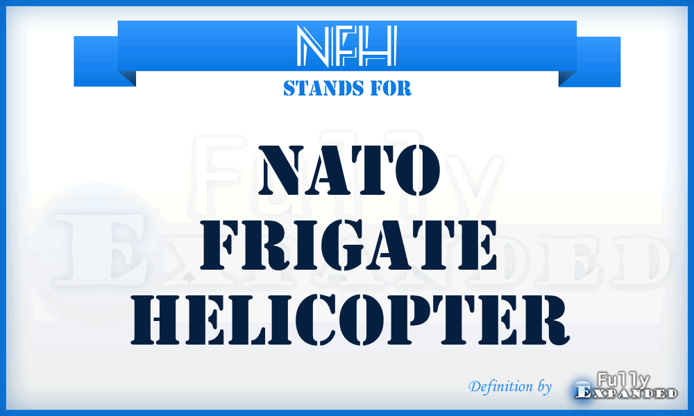 NFH - NATO Frigate Helicopter