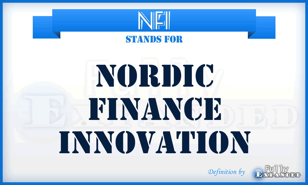 NFI - Nordic Finance Innovation