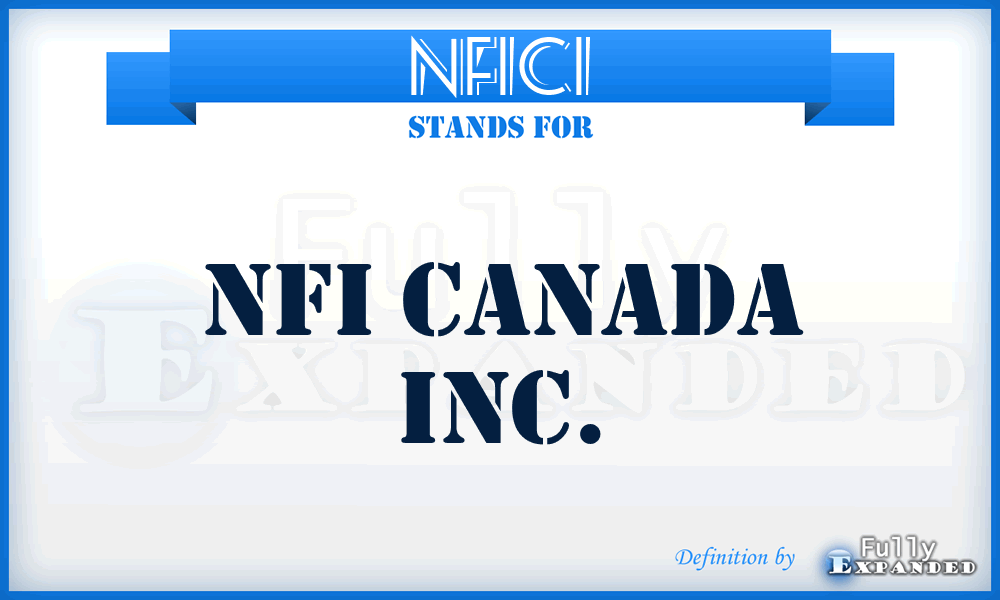 NFICI - NFI Canada Inc.