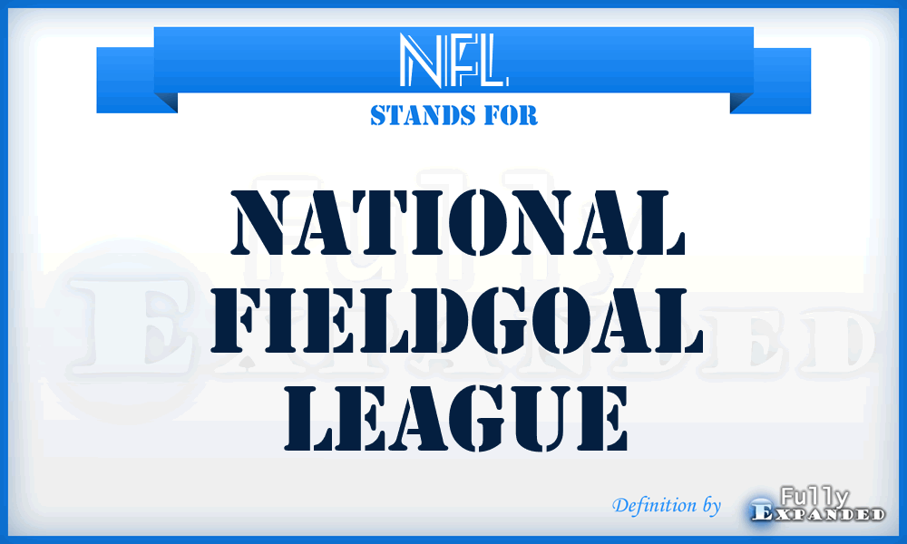 NFL - National Fieldgoal League