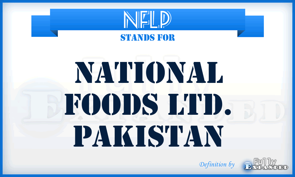 NFLP - National Foods Ltd. Pakistan