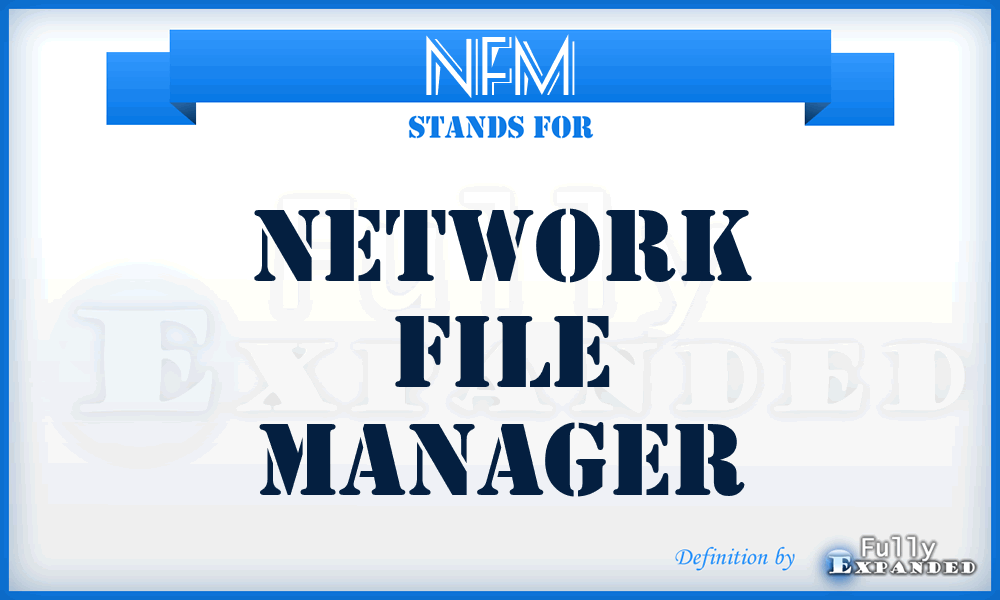 NFM - network file manager