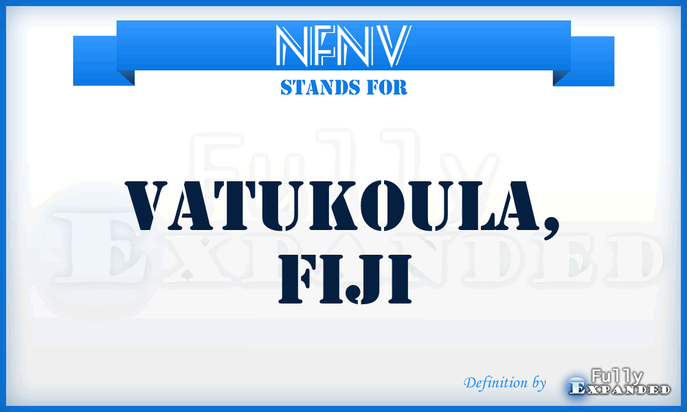 NFNV - Vatukoula, Fiji