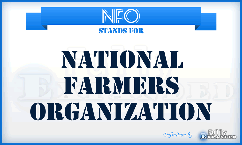 NFO - National Farmers Organization