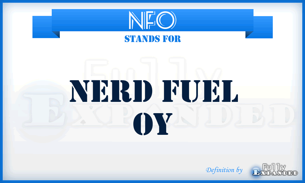 NFO - Nerd Fuel Oy