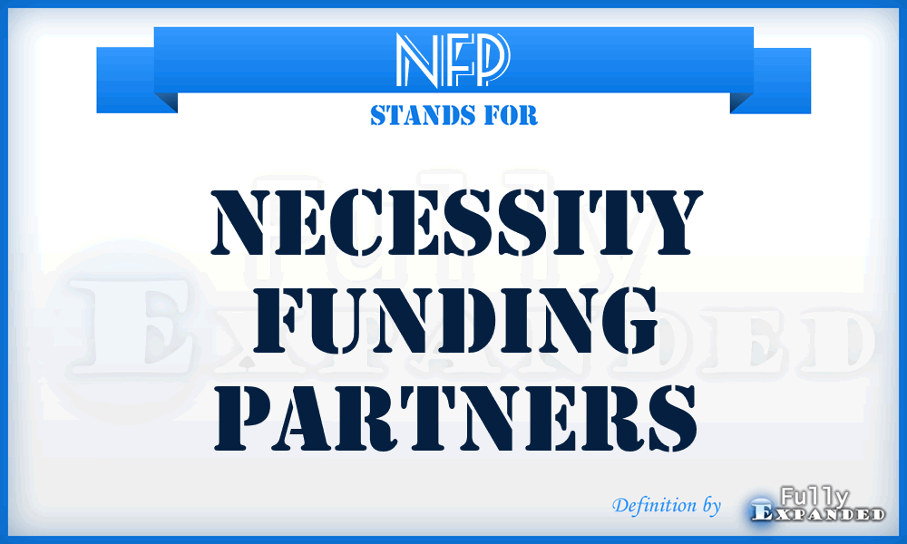 NFP - Necessity Funding Partners