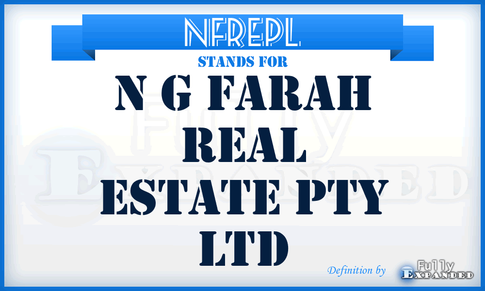 NFREPL - N g Farah Real Estate Pty Ltd