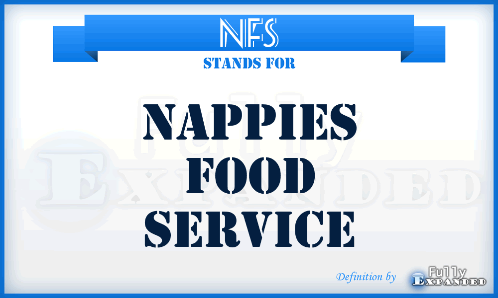 NFS - Nappies Food Service