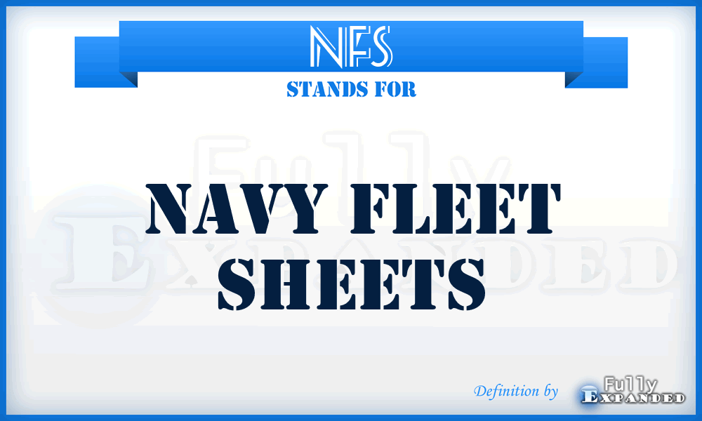 NFS - Navy Fleet Sheets