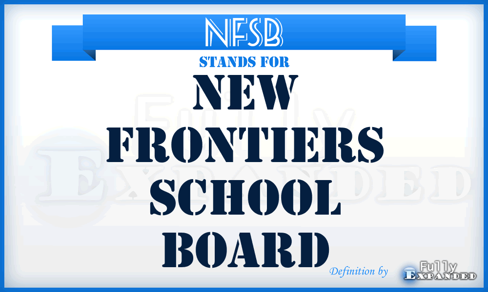 NFSB - New Frontiers School Board