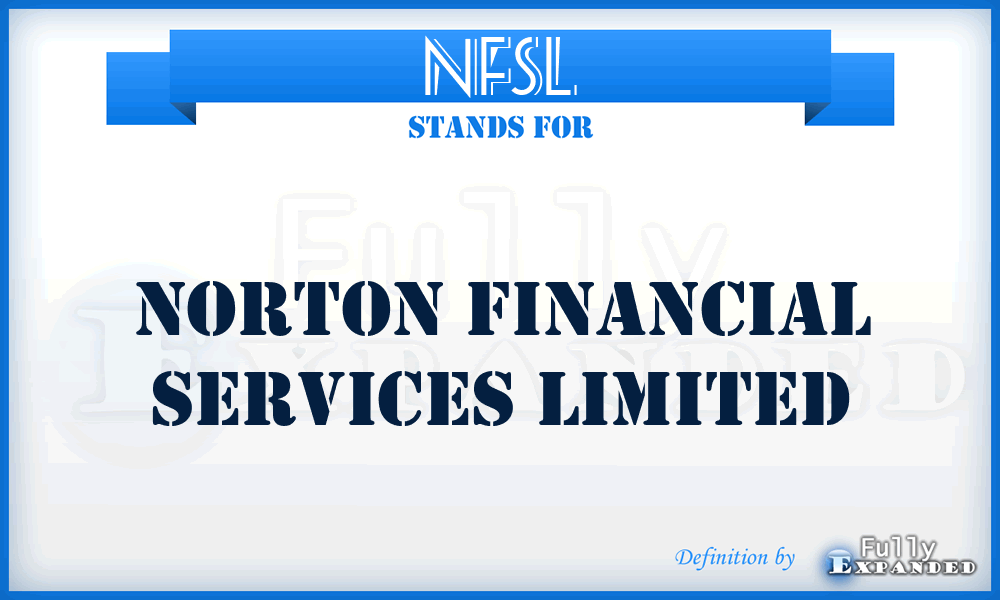 NFSL - Norton Financial Services Limited