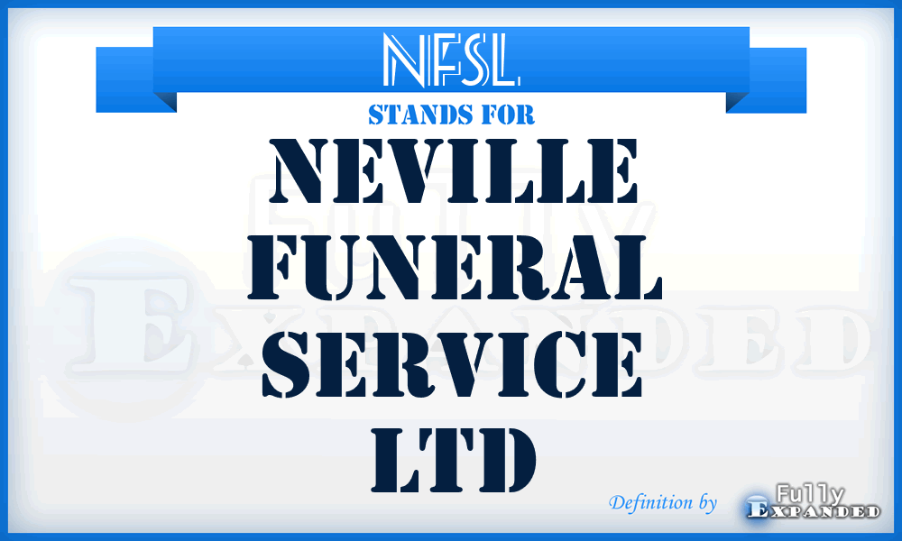 NFSL - Neville Funeral Service Ltd
