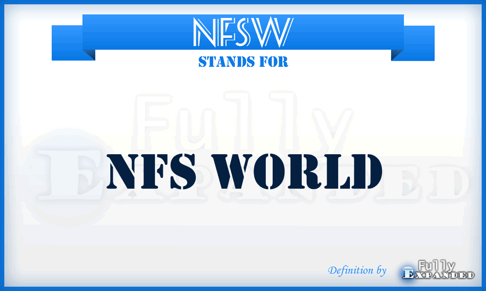 NFSW - NFS World
