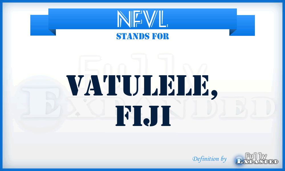 NFVL - Vatulele, Fiji