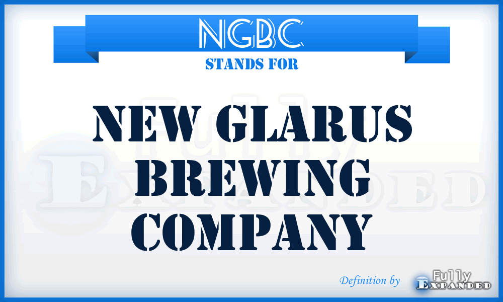 NGBC - New Glarus Brewing Company