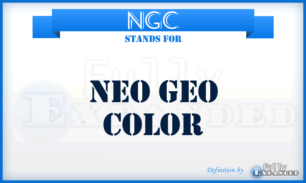NGC - Neo Geo Color