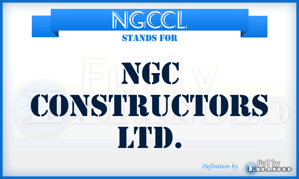 NGCCL - NGC Constructors Ltd.