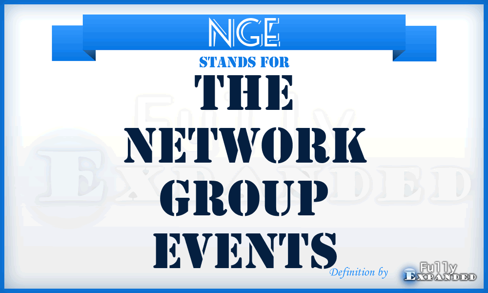 NGE - The Network Group Events