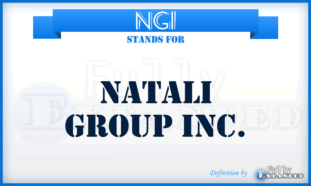 NGI - Natali Group Inc.
