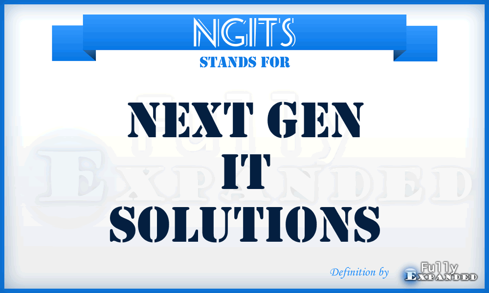 NGITS - Next Gen IT Solutions