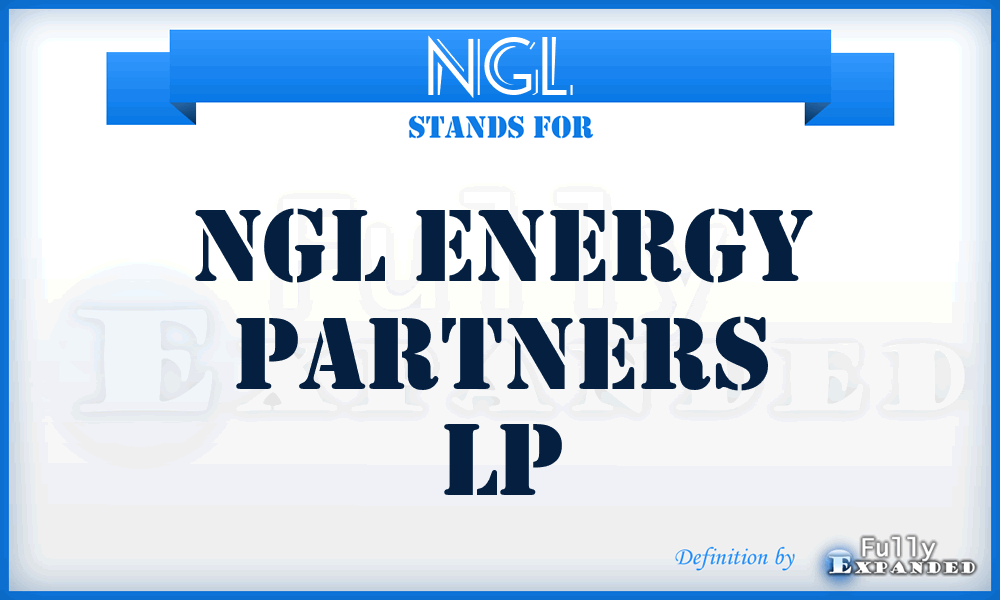 NGL - NGL ENERGY PARTNERS LP