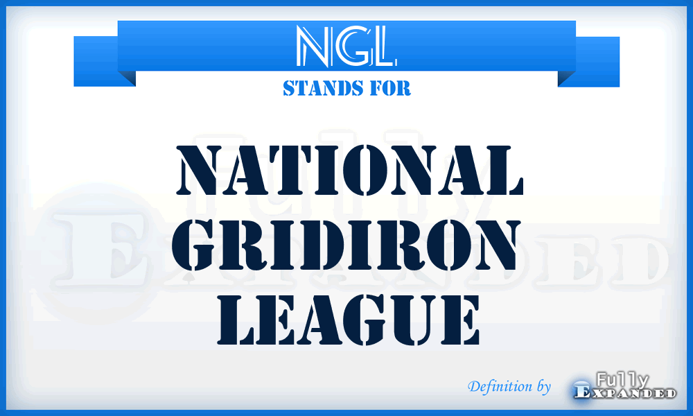 NGL - National Gridiron League