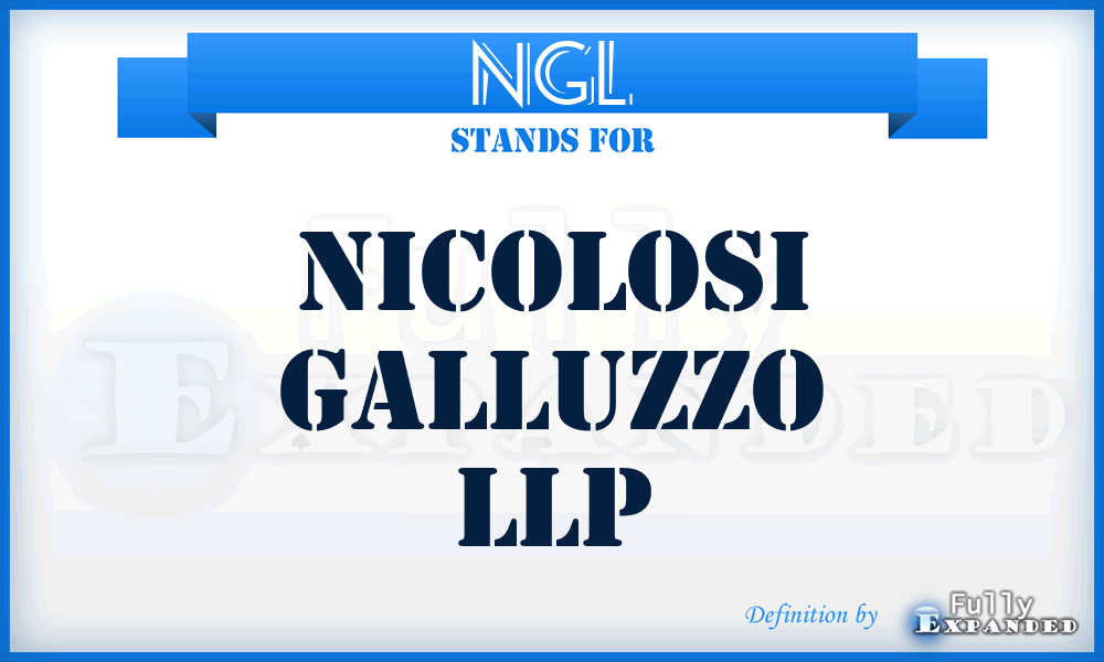 NGL - Nicolosi Galluzzo LLP