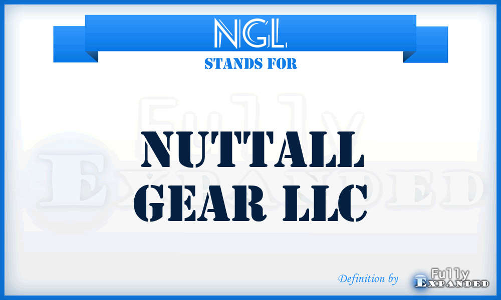 NGL - Nuttall Gear LLC