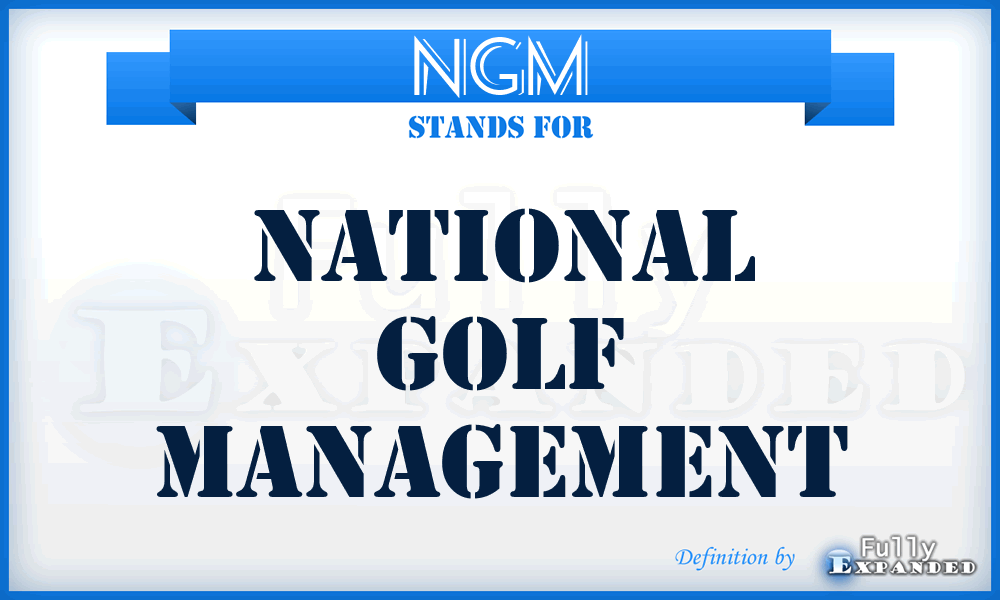 NGM - National Golf Management