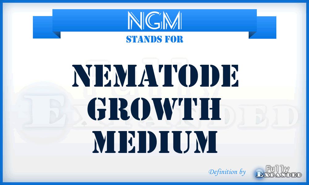NGM - Nematode Growth Medium
