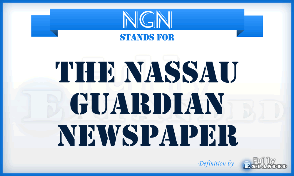 NGN - The Nassau Guardian Newspaper