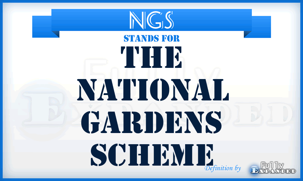 NGS - The National Gardens Scheme