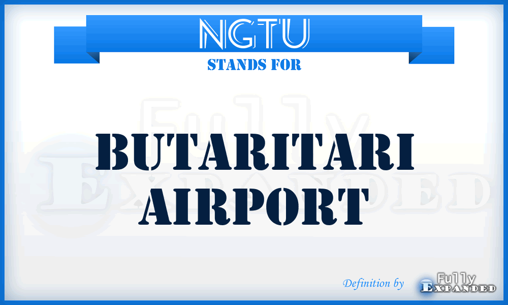 NGTU - Butaritari airport