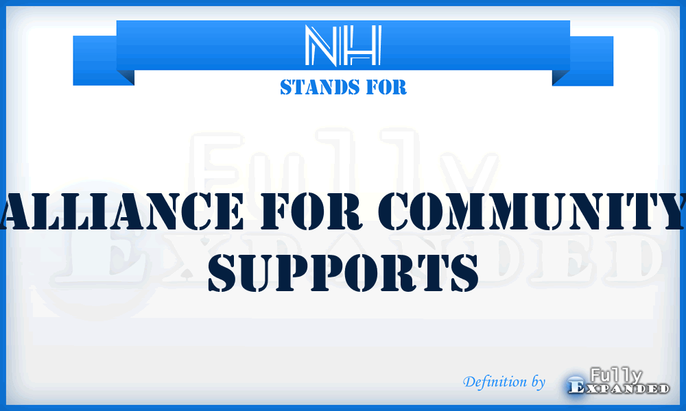 NH - Alliance for Community Supports