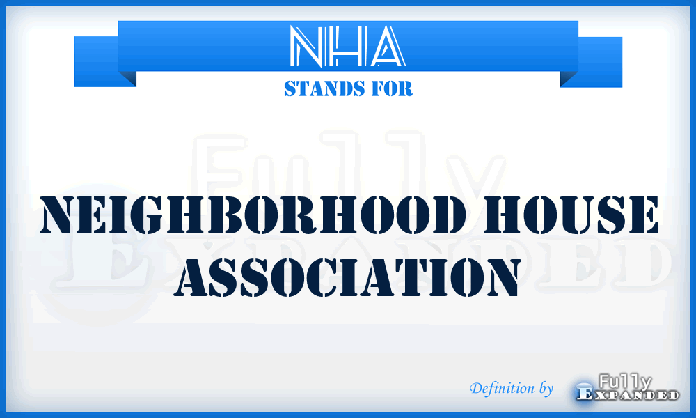 NHA - Neighborhood House Association