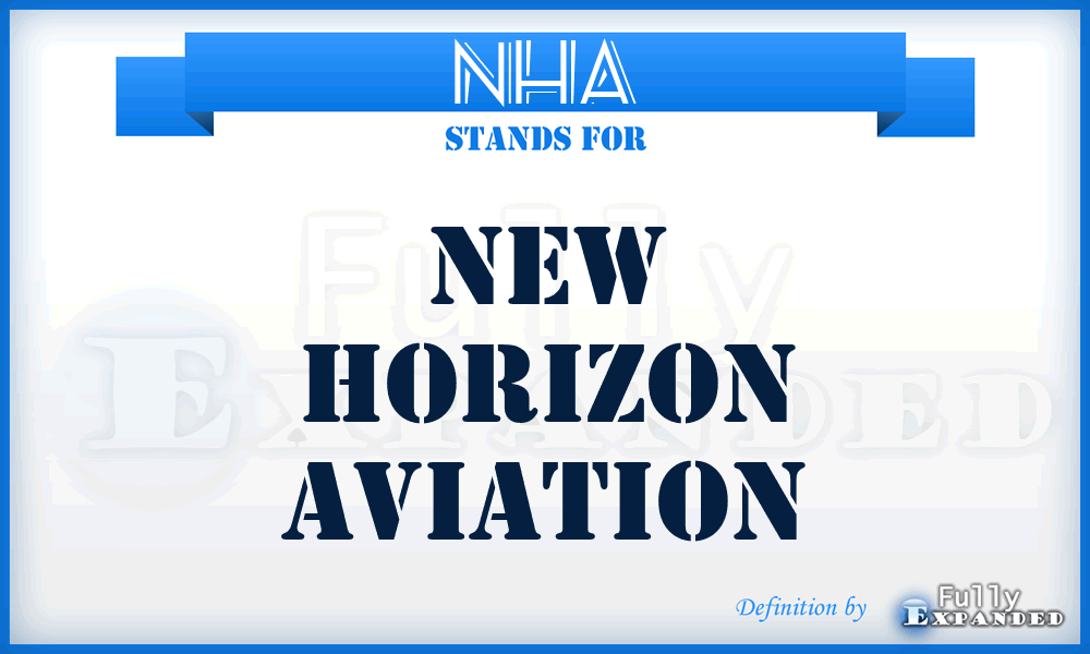 NHA - New Horizon Aviation