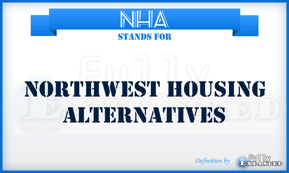 NHA - Northwest Housing Alternatives