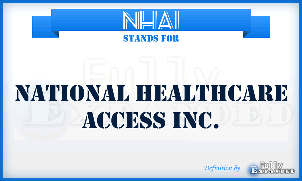 NHAI - National Healthcare Access Inc.