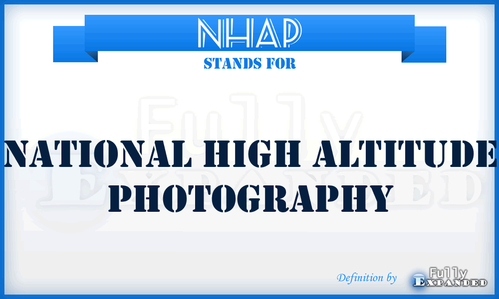 NHAP - National High Altitude Photography