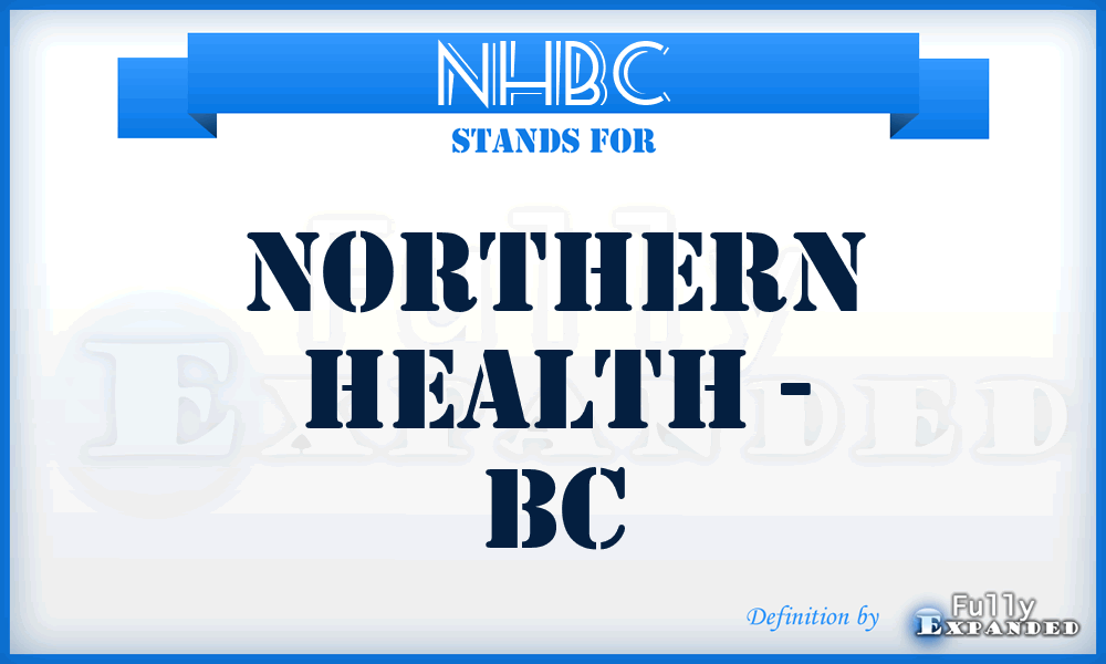 NHBC - Northern Health - BC